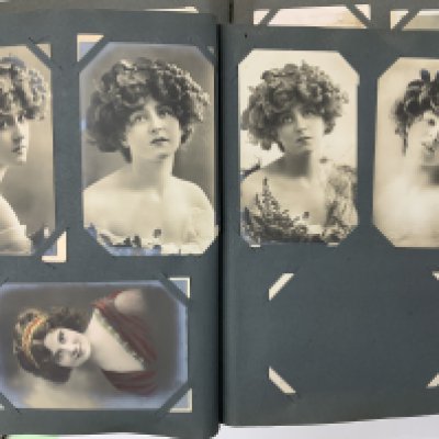 3 Good Albums of postcards including Greetings, Topigraphiocal, and some Naval interest photo postcards.