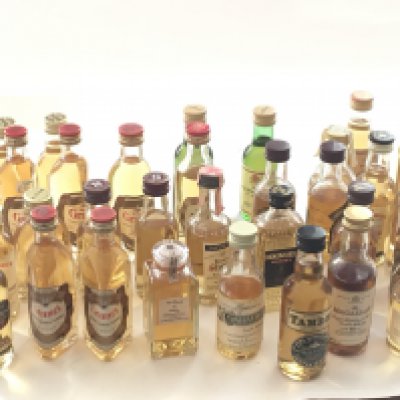 A good collection of miniature Whisky including a bottle of The Blend of Nikka Macallan Tamdhu Glengoyne Grants Bells Glenmorangie and many others most with good levels. (a lot)- NO RESERVE