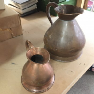 Copper jugs 1/2 gallons And 2 gallons