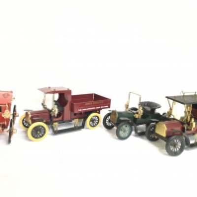 Hand built 1/13 scale vintage vehicles. This lot cannot be posted