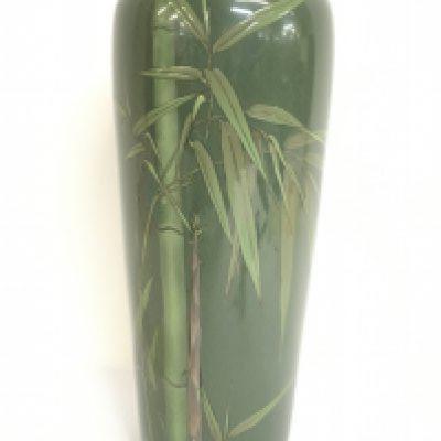A 20th century Japanese Closonne Bamboo vase. 31cm tall. Postage category C