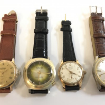 Four vintage gents watches - Continetal, Valex, Worltime and Supernova . Postage category B