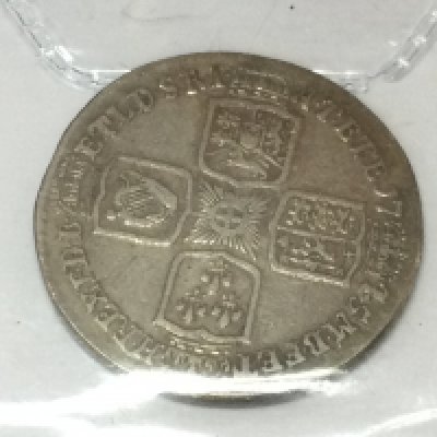 A 1745 GII shilling. Postage A
