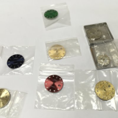 A collection of assorted rolex dials including diamond set for day date and date just. Buyer to satisfy themselves with authenticity prior to bidding.