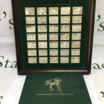 A John Pinches sterling silver sporting ingots set for The British Horse Society. Shipping category B.