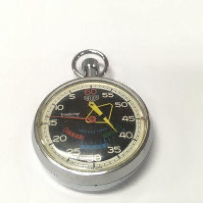 A vintage Heuer trackstar stop watch. Seen running. Approximately 50mm case diameter