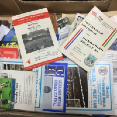 A collection of football programmes from 1960 onwards including cup finals, league and FA Cup, testimonials etc. Shipping category D.