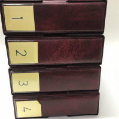 A collection of cigarette card albums including Players, Wills etc