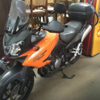 A Kawasaki KLV 1000 motorcycle Registration EY04 DYP. The bike has been garaged stored however it has just had an MOT and new battery fitted in good working order. Sold with V5. Mileage approximately fifteen thousand five hundred.