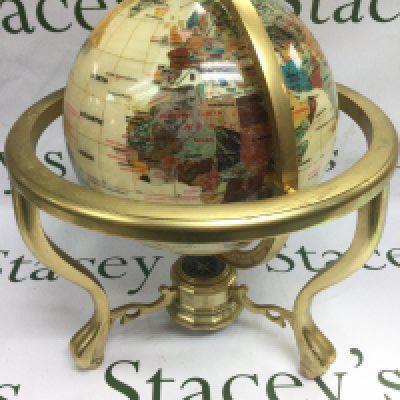 A specimen globe, approx height 36cm. Shipping category D.