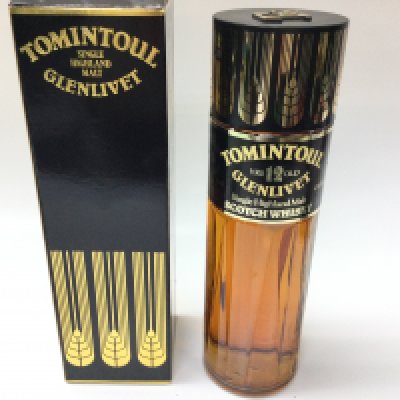 A bottle of Tomintoul 12 years single malt. 700ml sealed bottle with box.