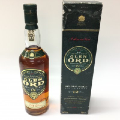 A bottle of Glen Ore 12 years single malt. 700ml bottle sealed and boxed.