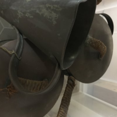 A box of copper ware