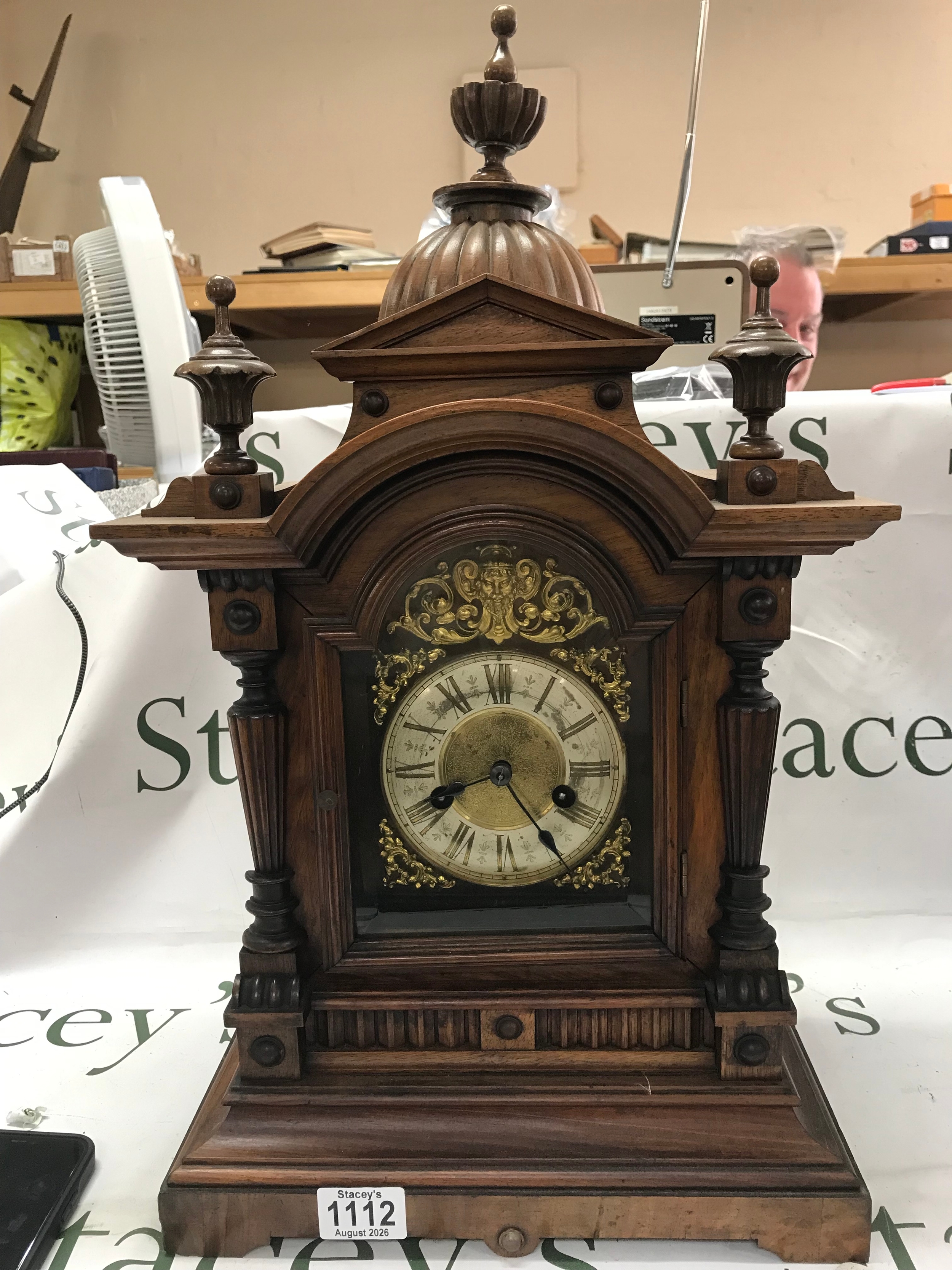 Late 19th century German bracket/mantel clock in the baroque revival (not working)