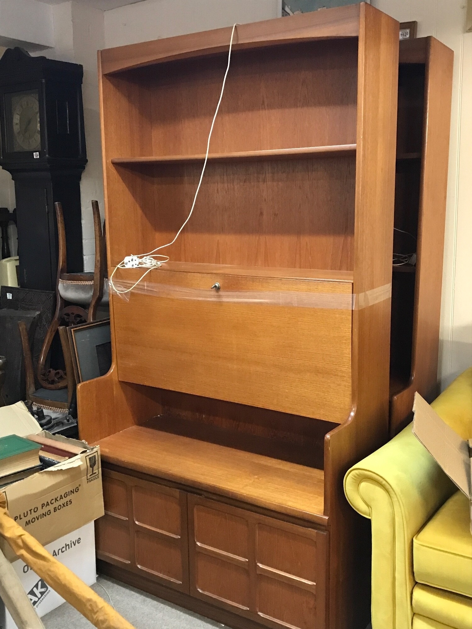A pair of Nathan units. 102cm wide , 45cm long, 192cm tall TO BE SOLD WITHOUT RESERVE