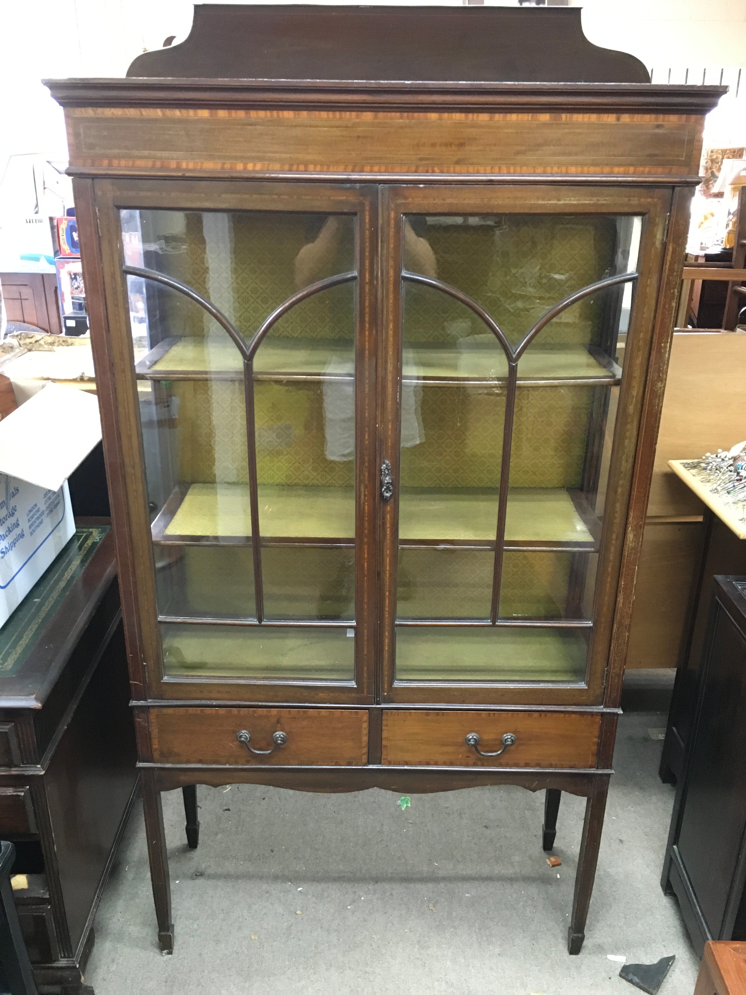 Edwardian display cabinet 