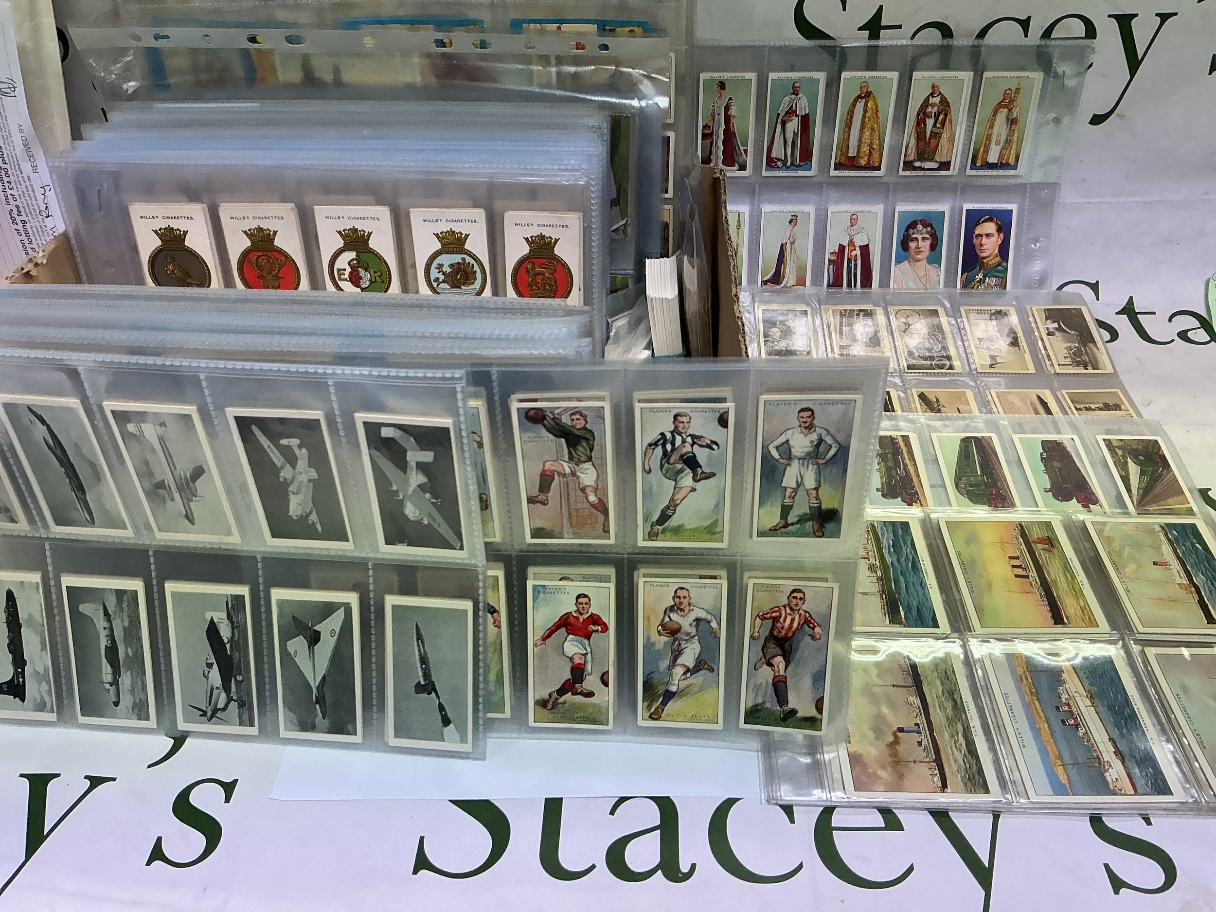 A collection of cigarette cards in sets and part sets, various artists including Wills, John Player, Churchman's etc.