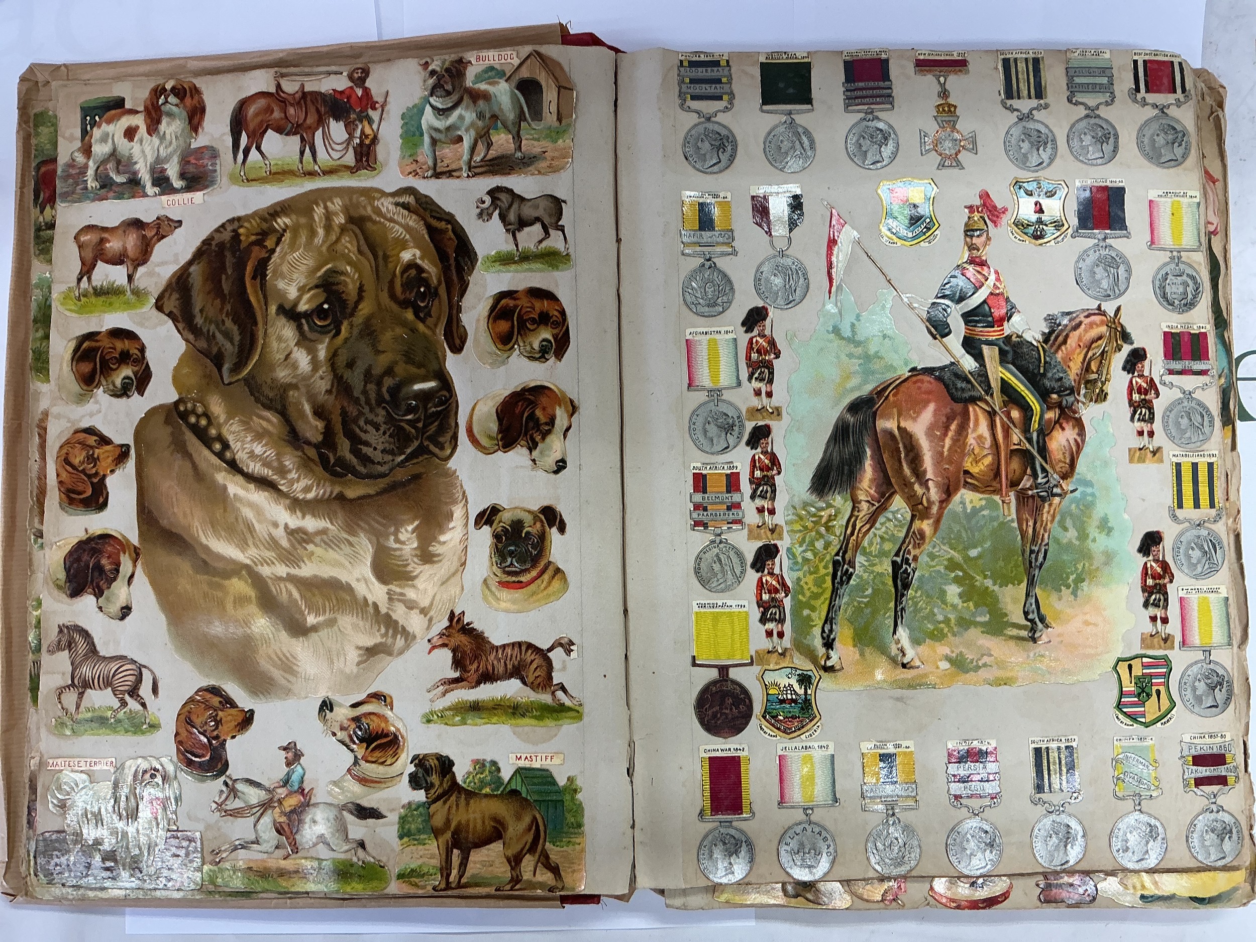 A well put together Victorian scrapbook.