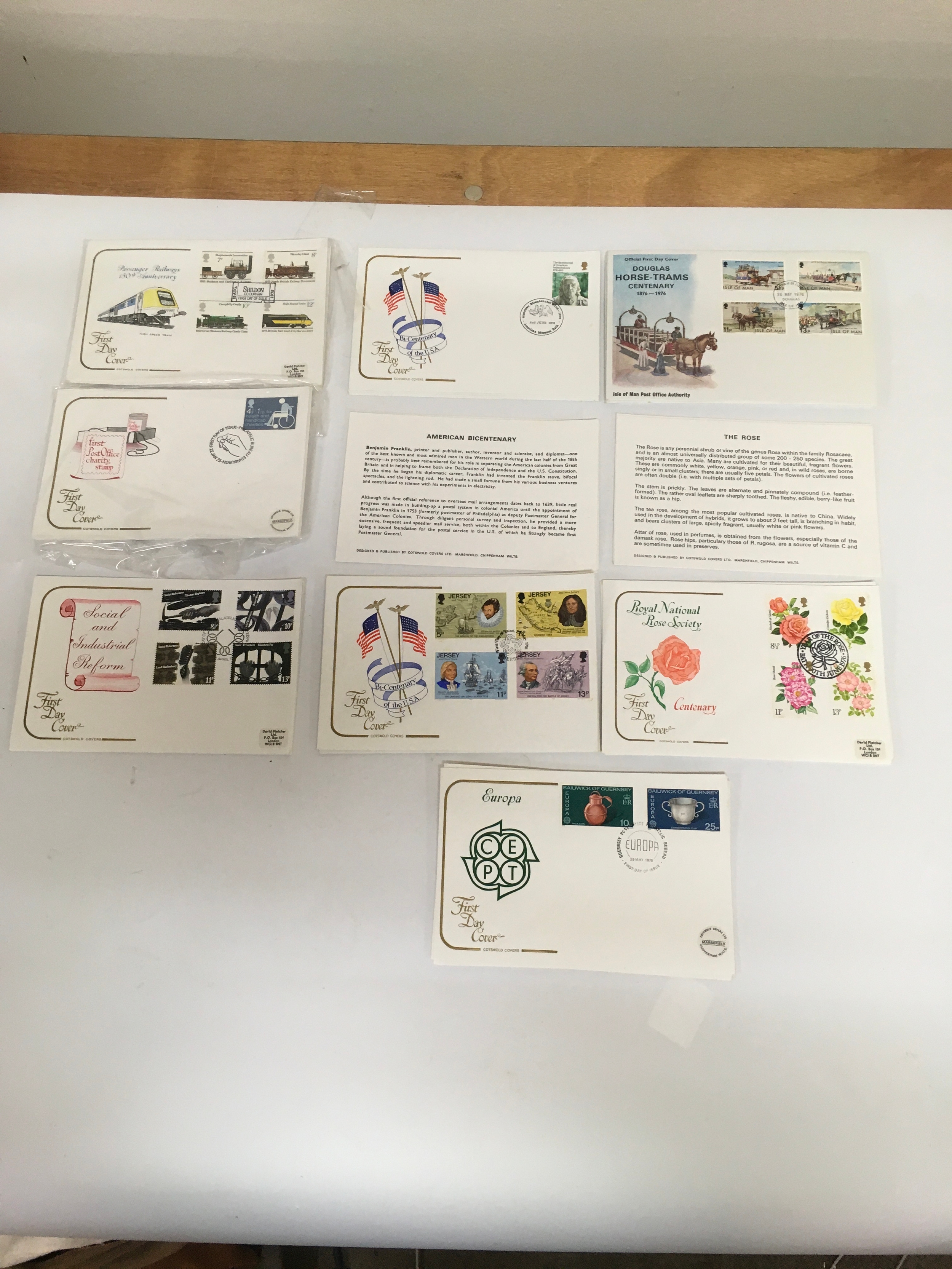 A box containing first day covers most without personalised addresses  and a few pictorial presentation packs.