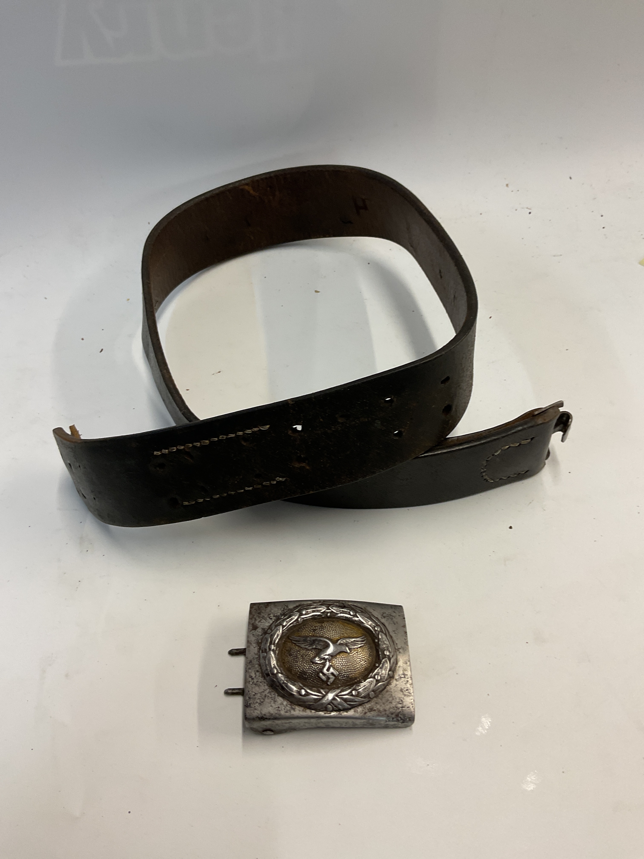 WWII Luftwaffe other ranks belt and buckle.