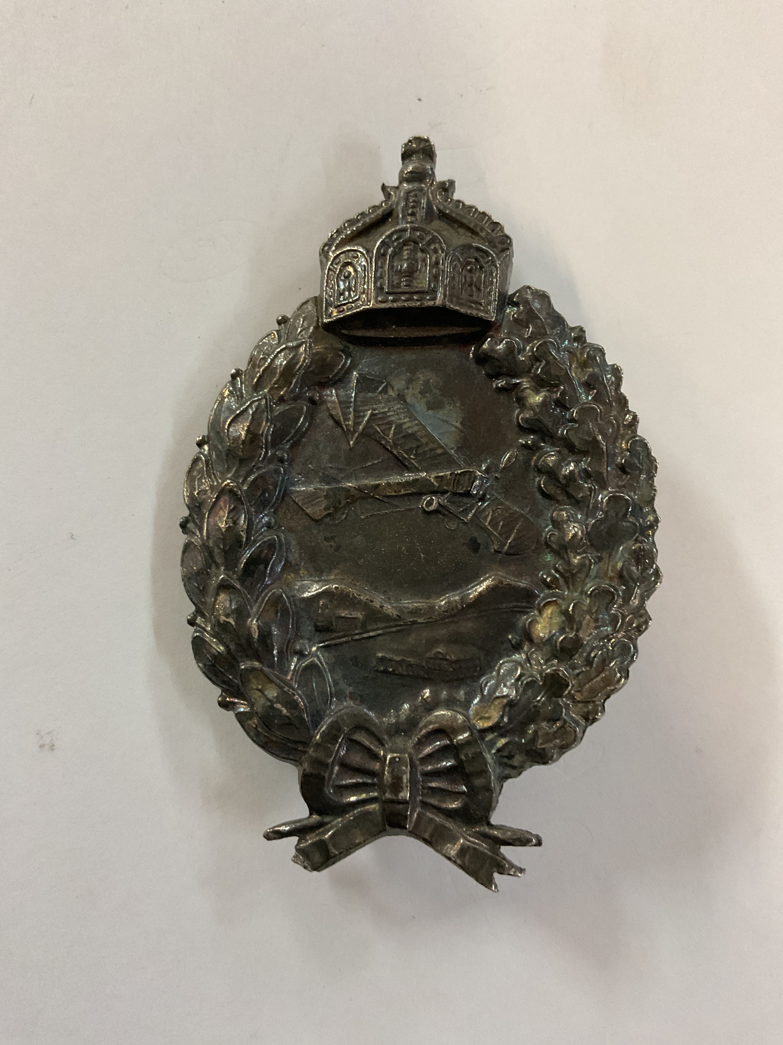 WWI Imperial German Pilots Badge, makers mark to the back.