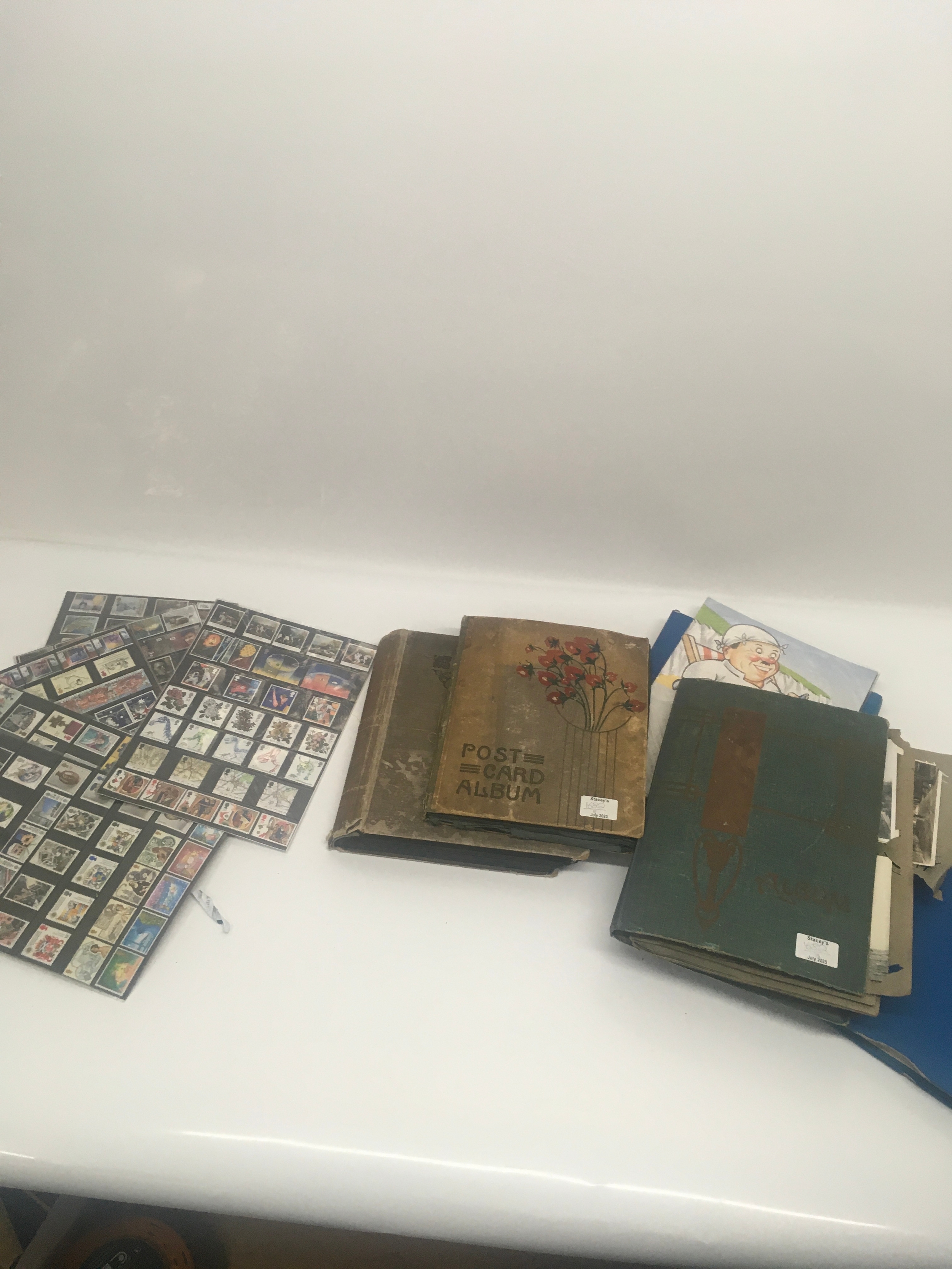 Collection of wide variety of stamps and postcards, great for collectors.