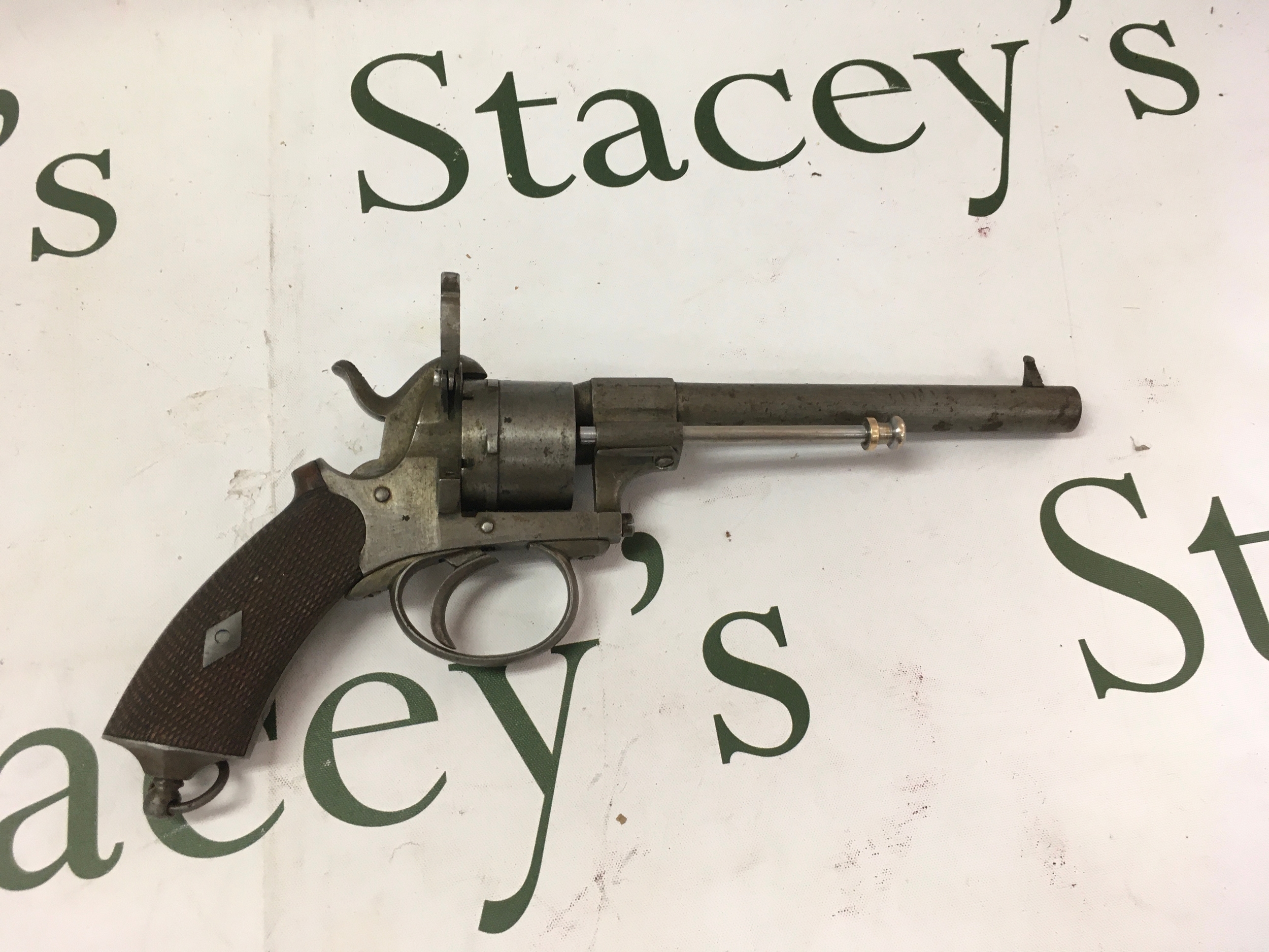 Antique pin fire/early cartridge revolver 