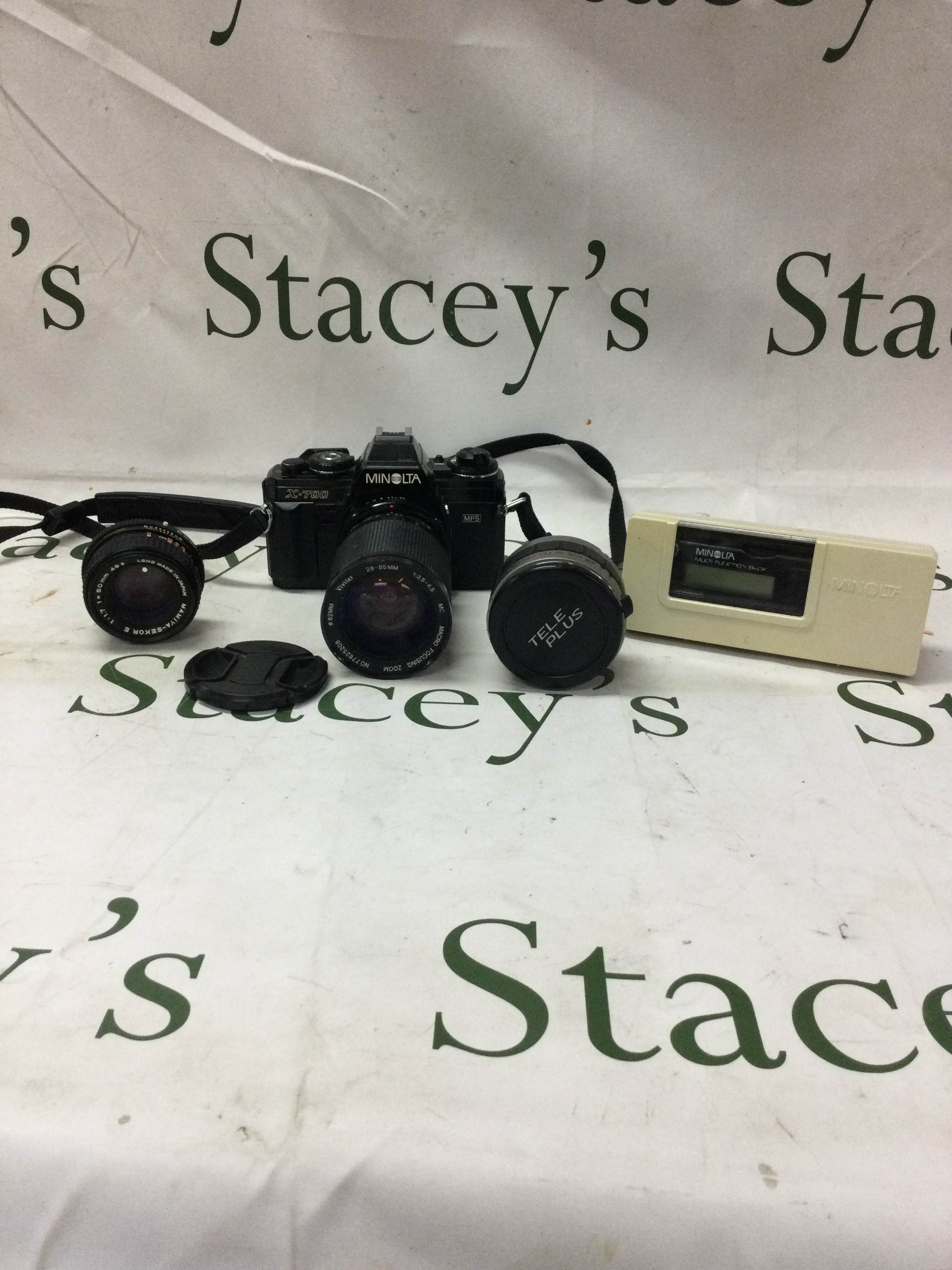 Minolta x-700 camera with lenses and accessories 