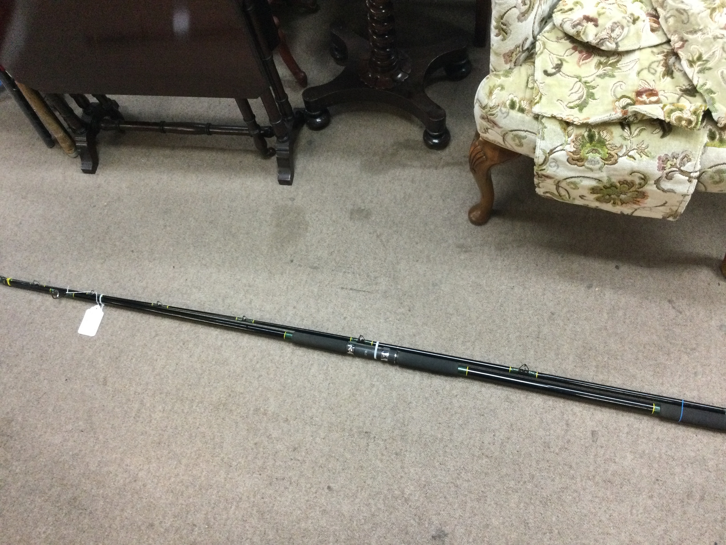 A 12ft Daiwa sea rod , Daiwa mark to reel seat. In new condition. No reserve 