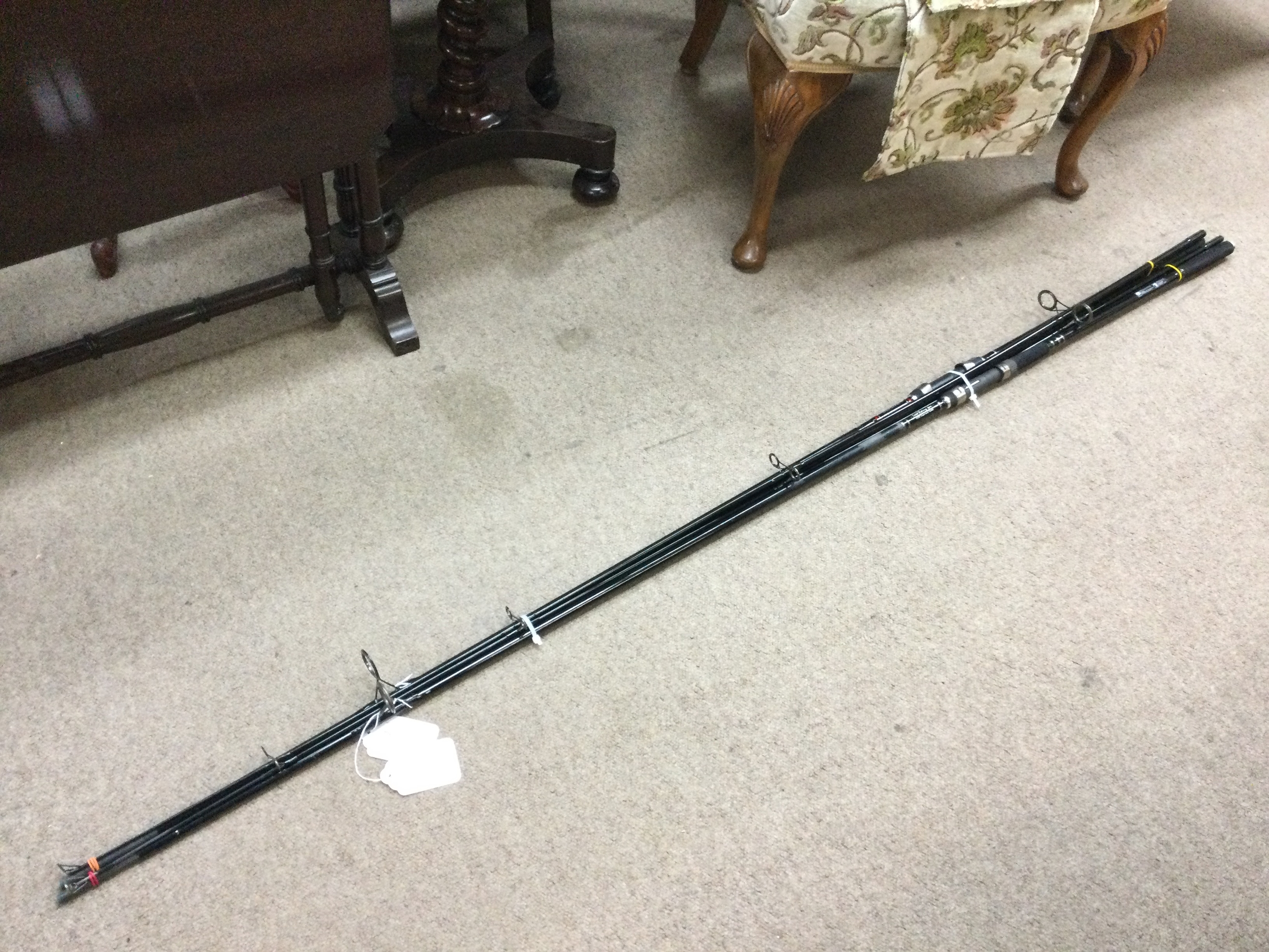 A TF gear banshee 12ft 2.75 T/C carp rod, very good condition, and TF gear the intruder 12ft 2.5 St/c in very good condition 
