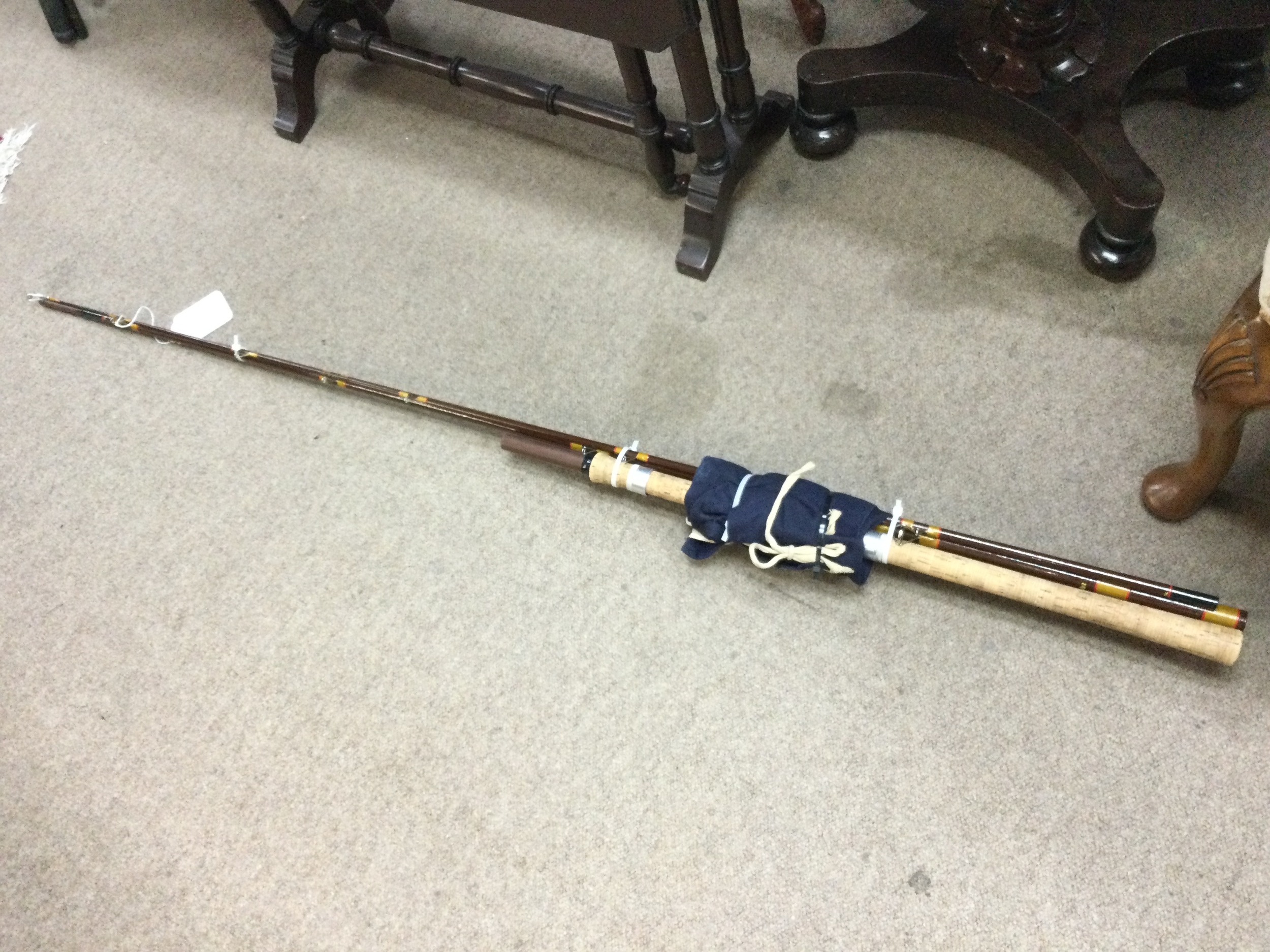 A Hardy vintage 11ft 3in Fred Taylor trotter 3 piece hollow glass , very good condition 