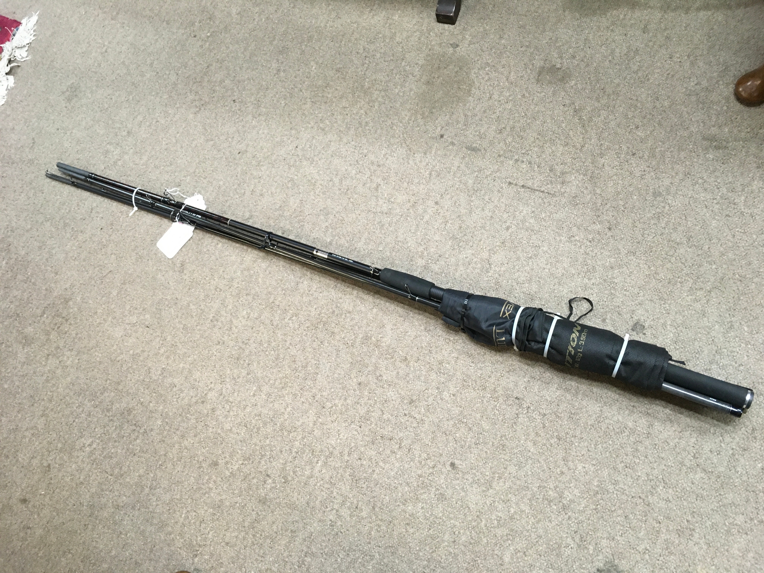 A Browning ambition match rod 3.9 meters new unused, and Rovex lure pro 9ft spinning rod , new unused