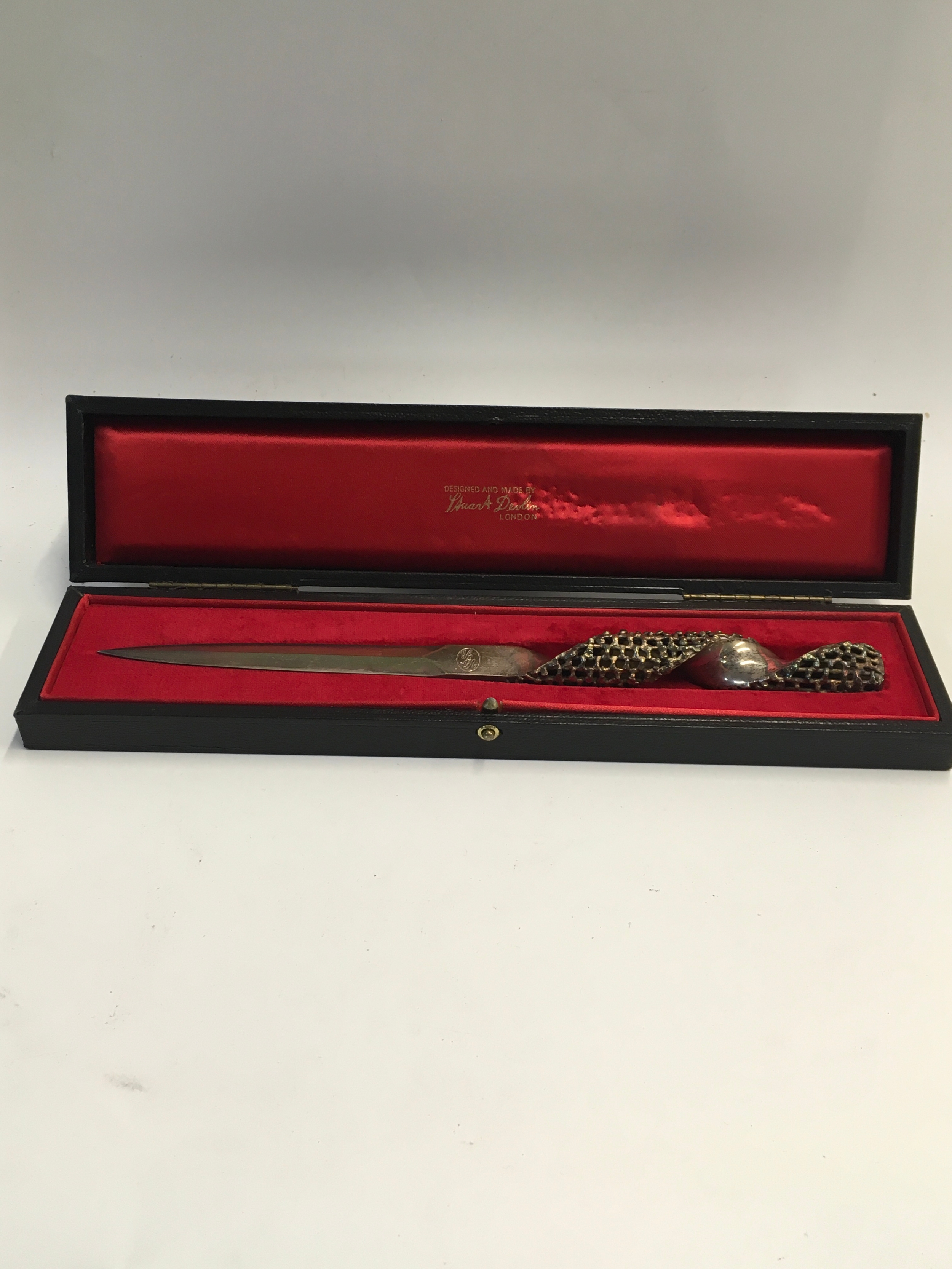 A silver Stuart Devlin letter opener 
