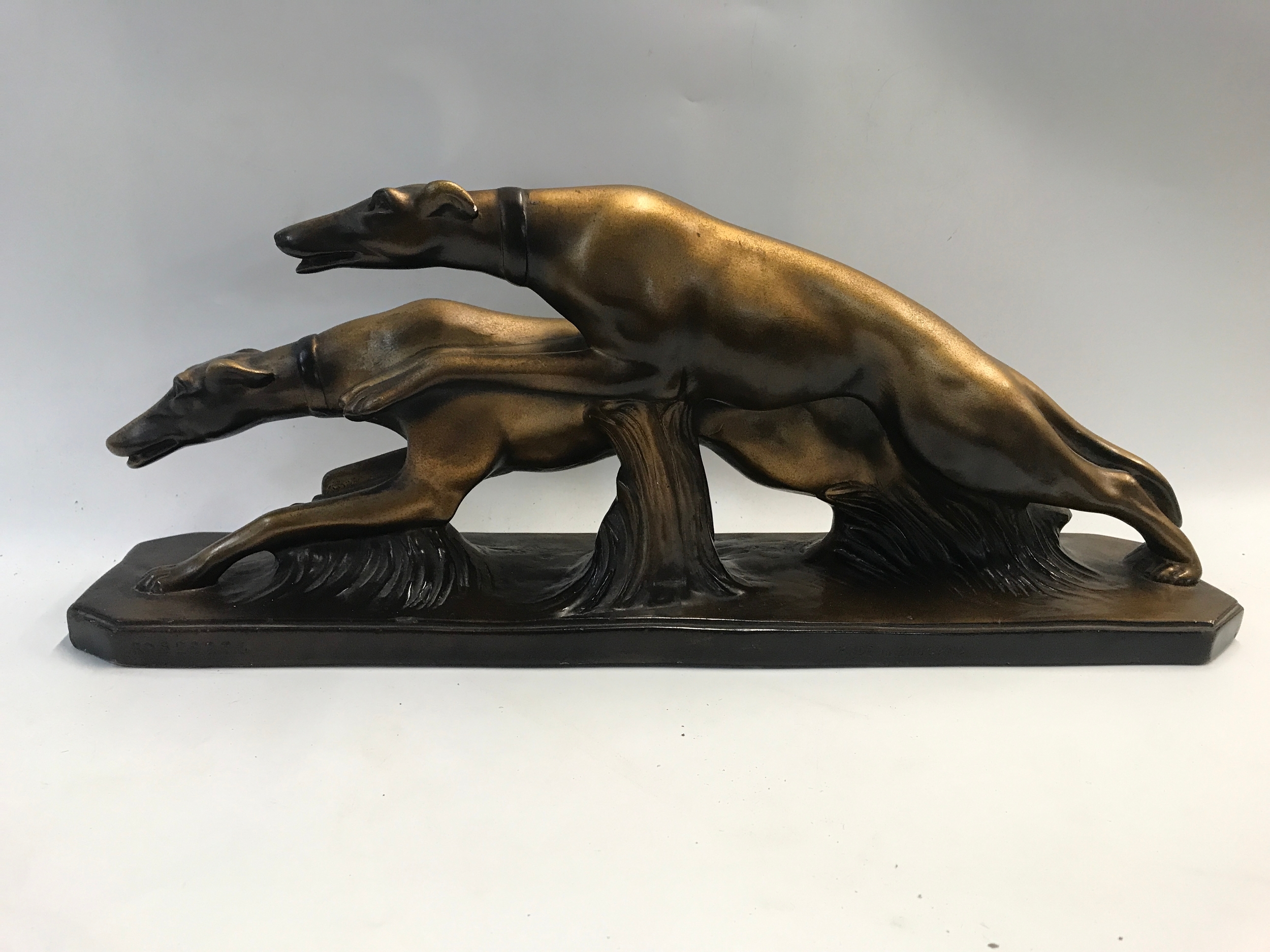 Art deco style dogs