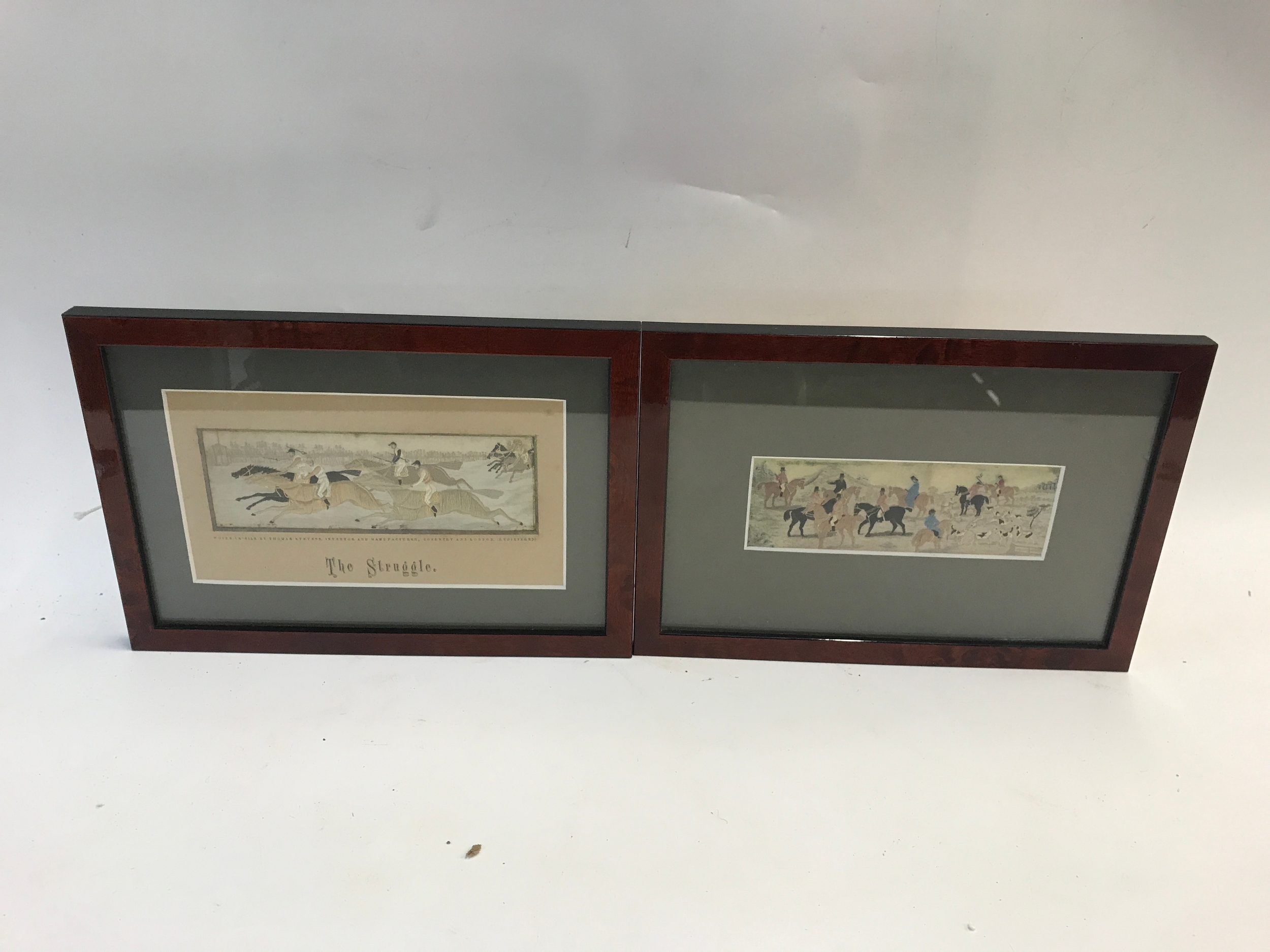 2 framed stevengraph worked 