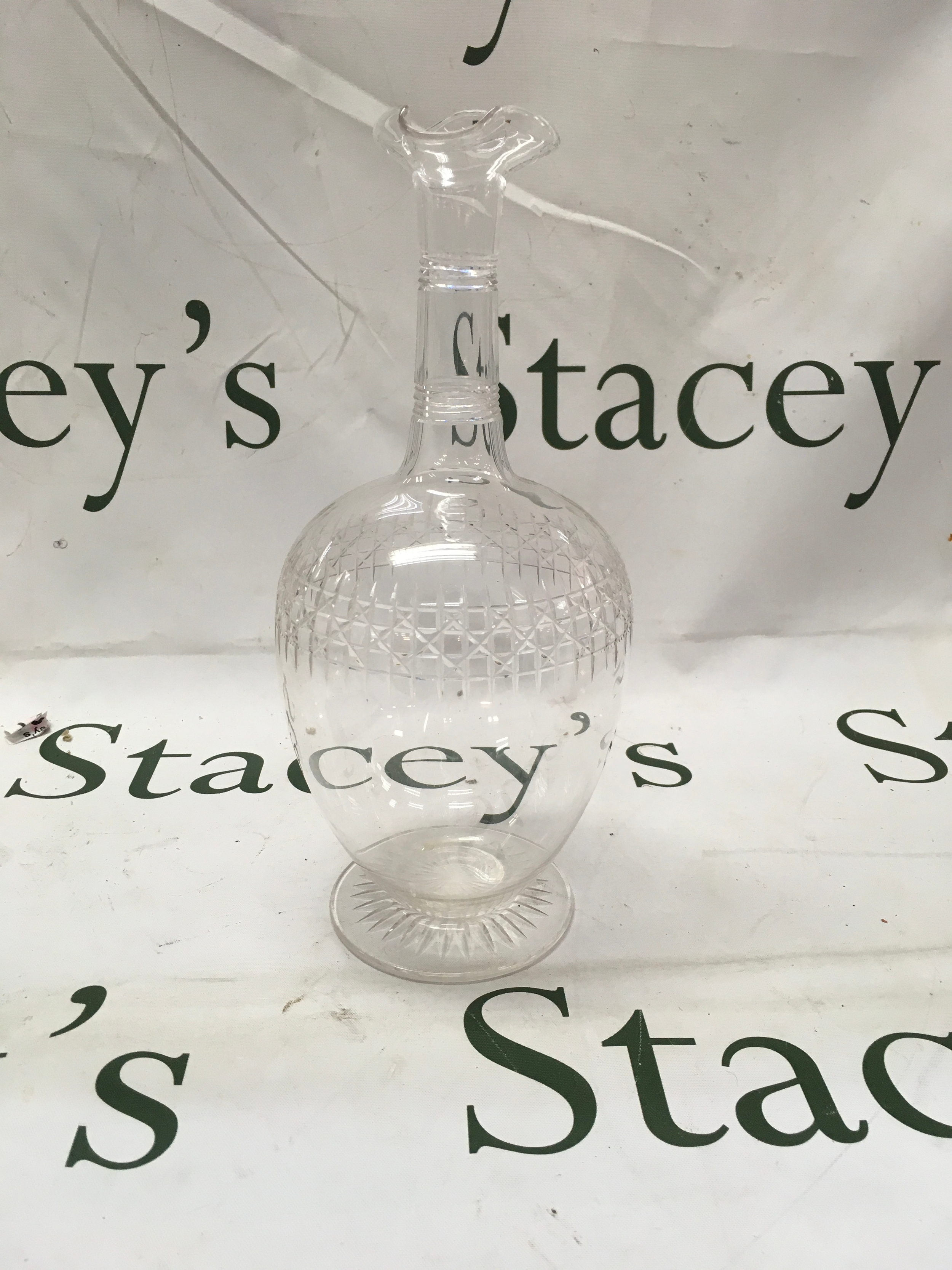 Antique cut-glass decanter 