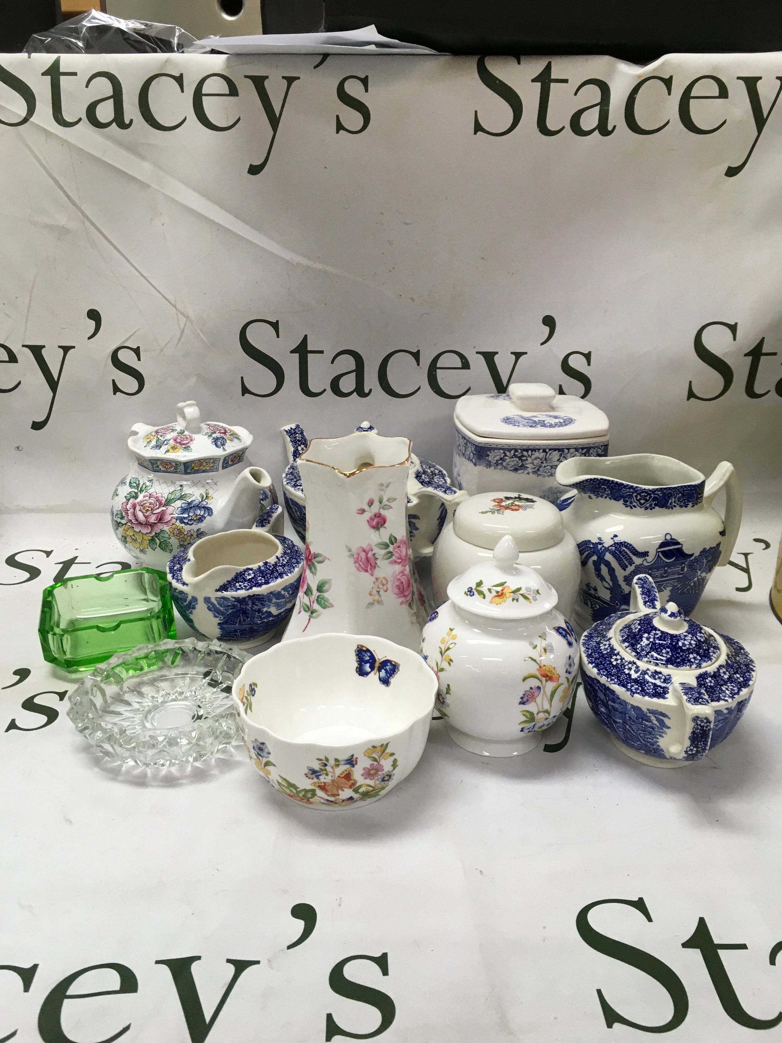A collection of different ceramic tableware pieces 