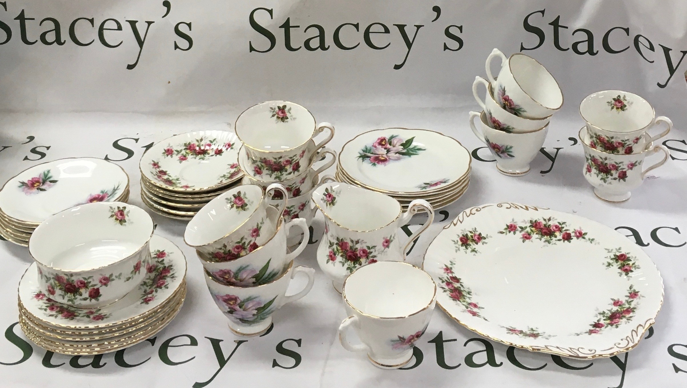 Mixed collection of bone china