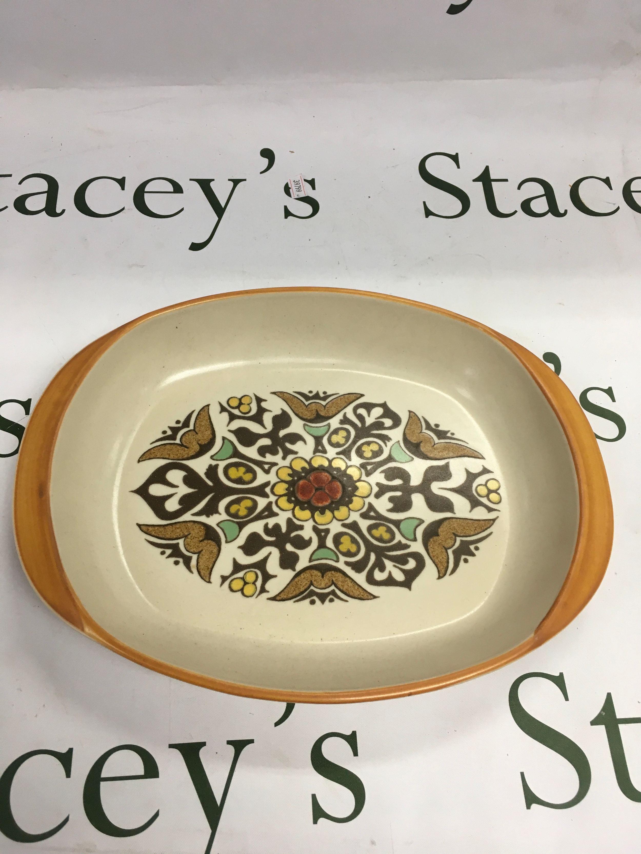 Langley pottery pattern oval dish 