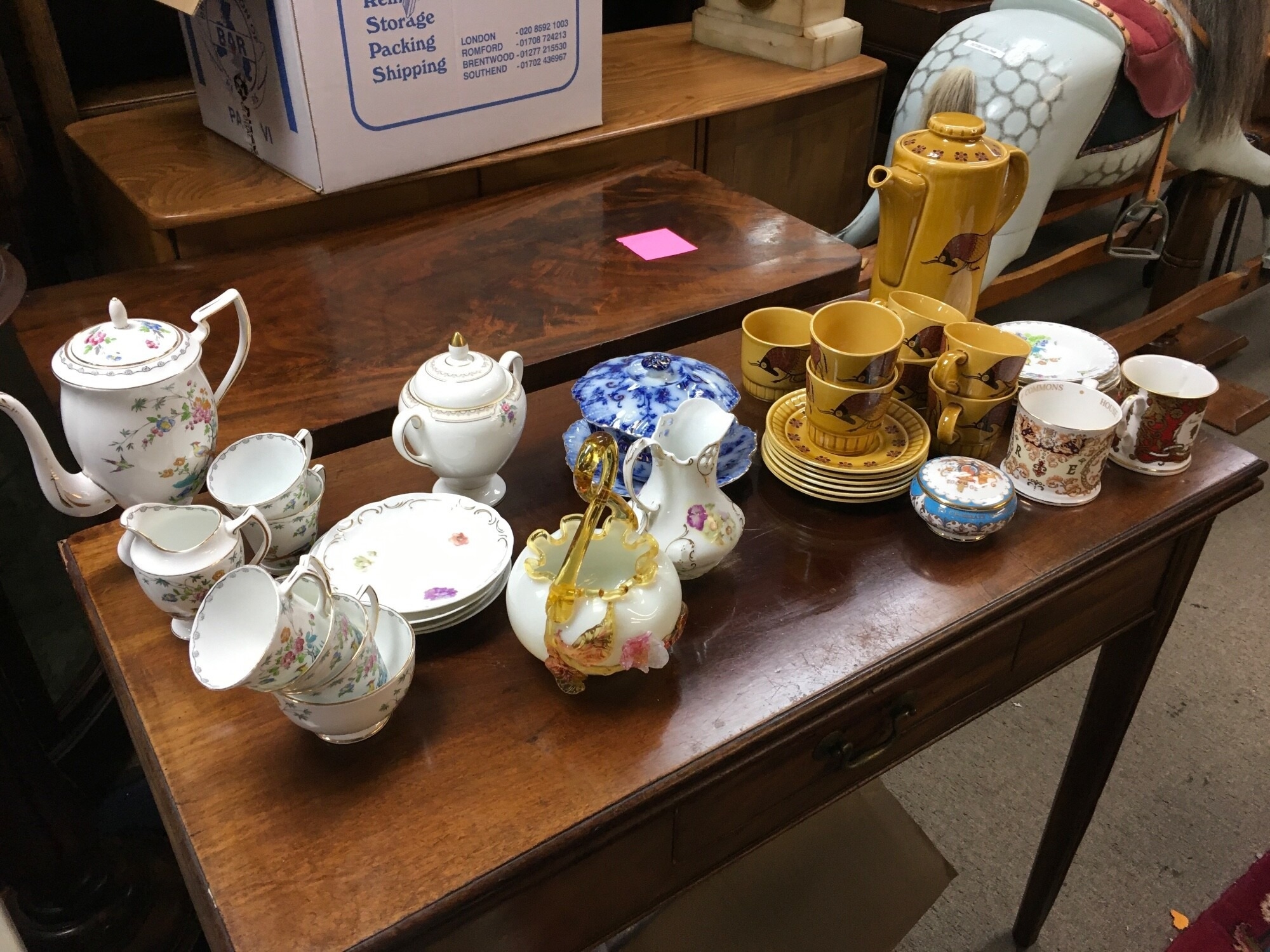 A collection of ceramics including royal Worcester Palissy Taurus coffee set, Duchess China coffee set NO RESERVE