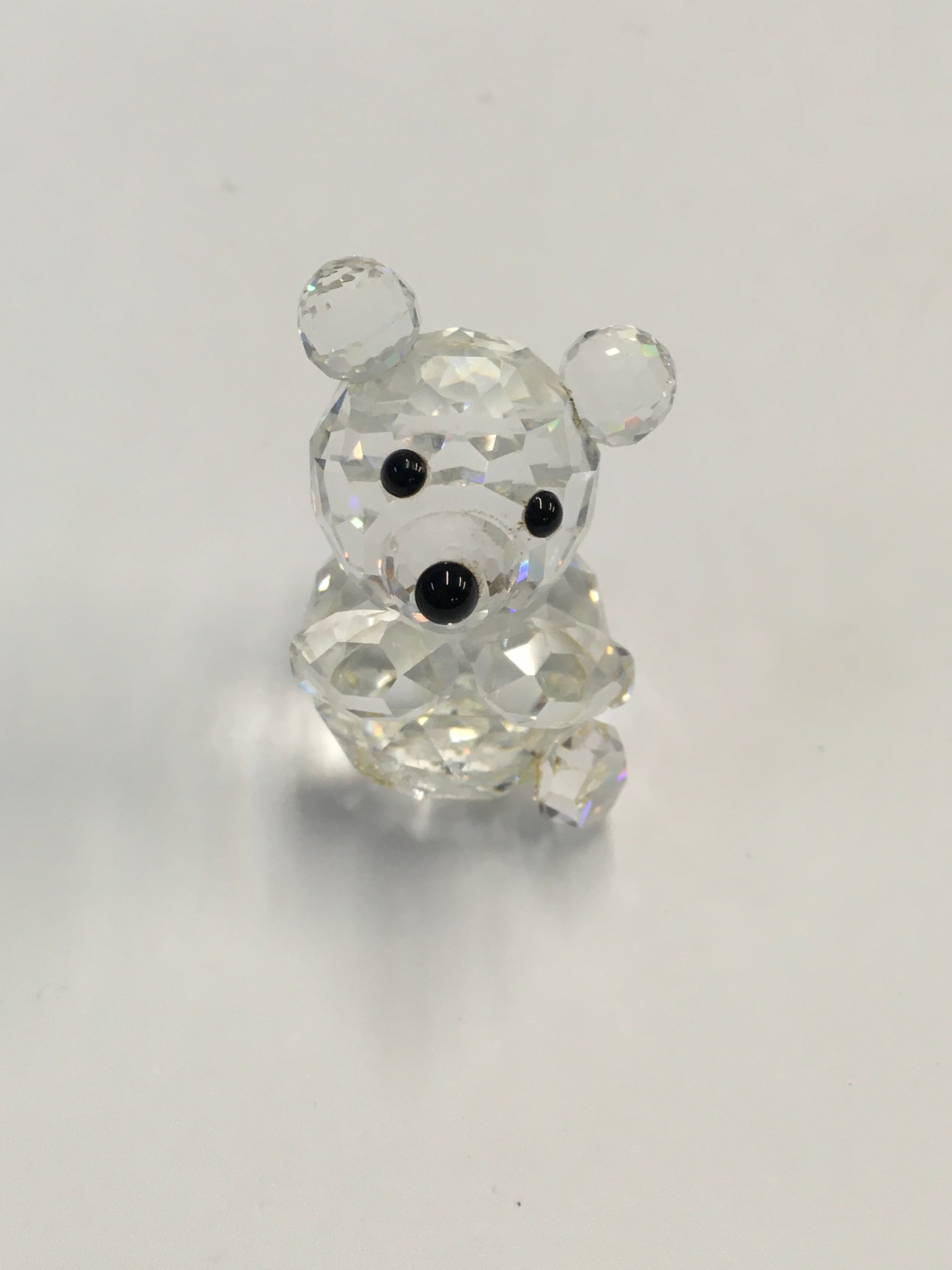 A collection of Swarovski miniatures crystal pieces.