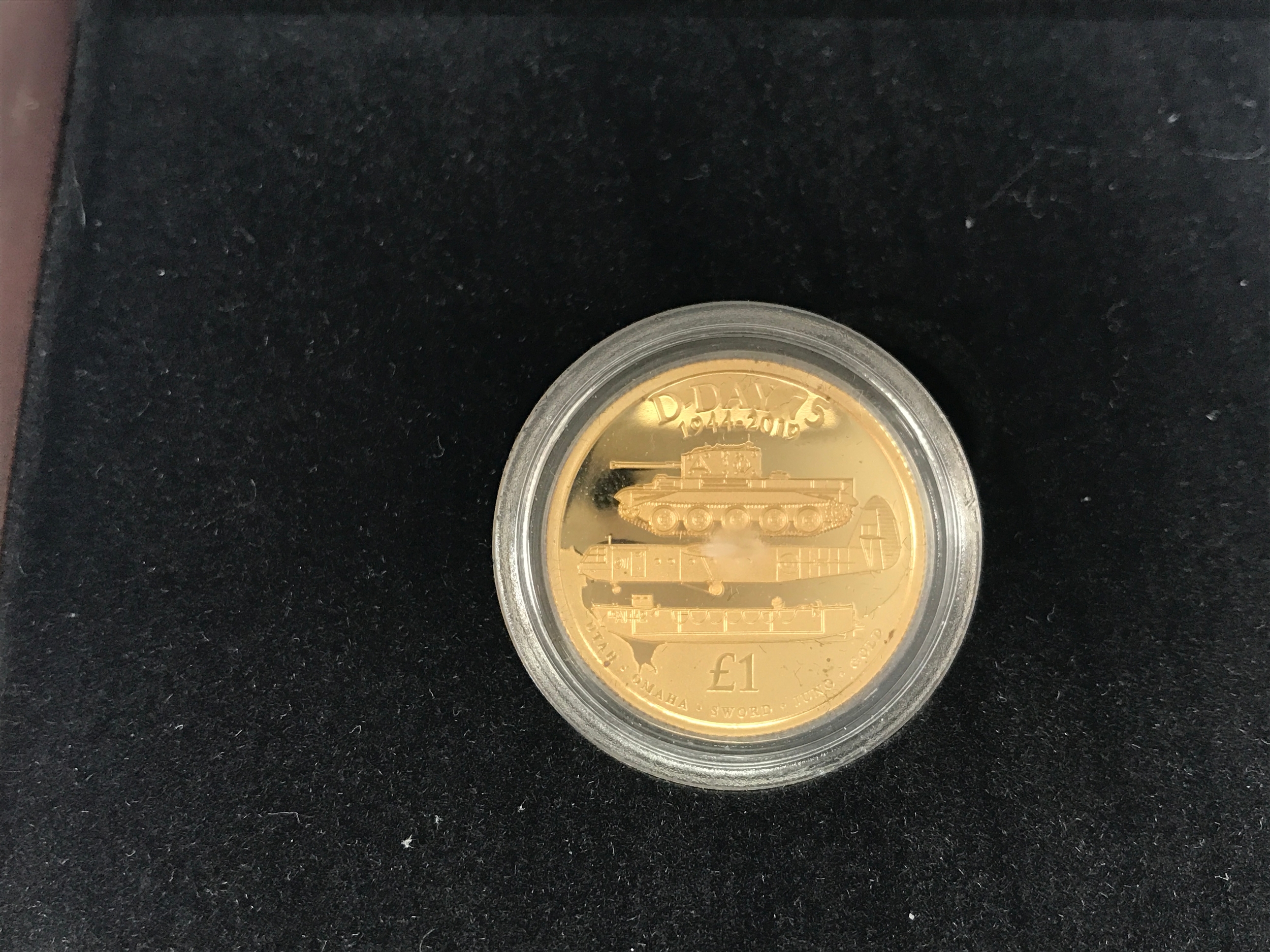 2019 Guernsey D-Day 75th Anniversary £1 Gold Proof Coin