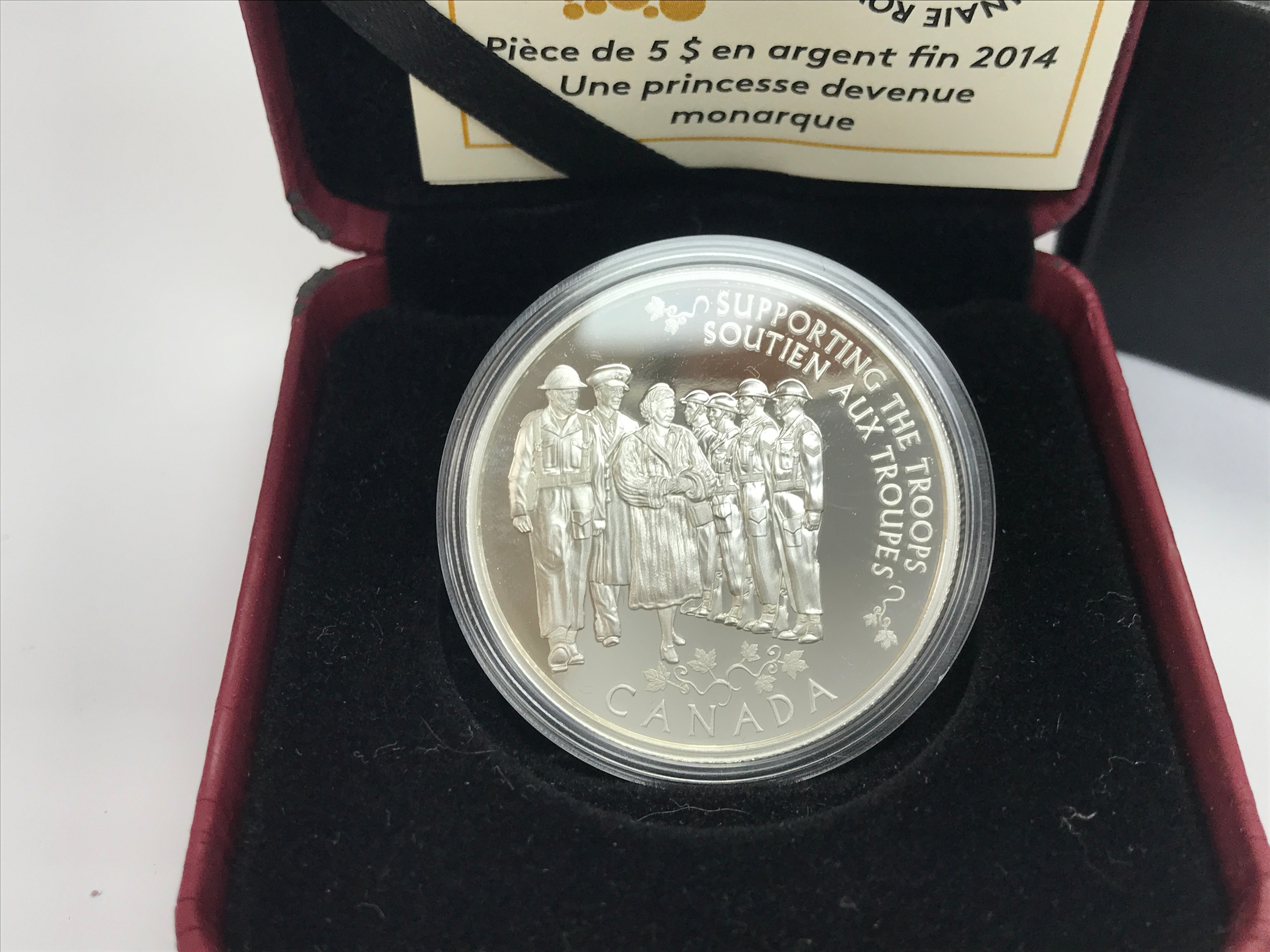 2014 silver proof coin by Canadian mint.