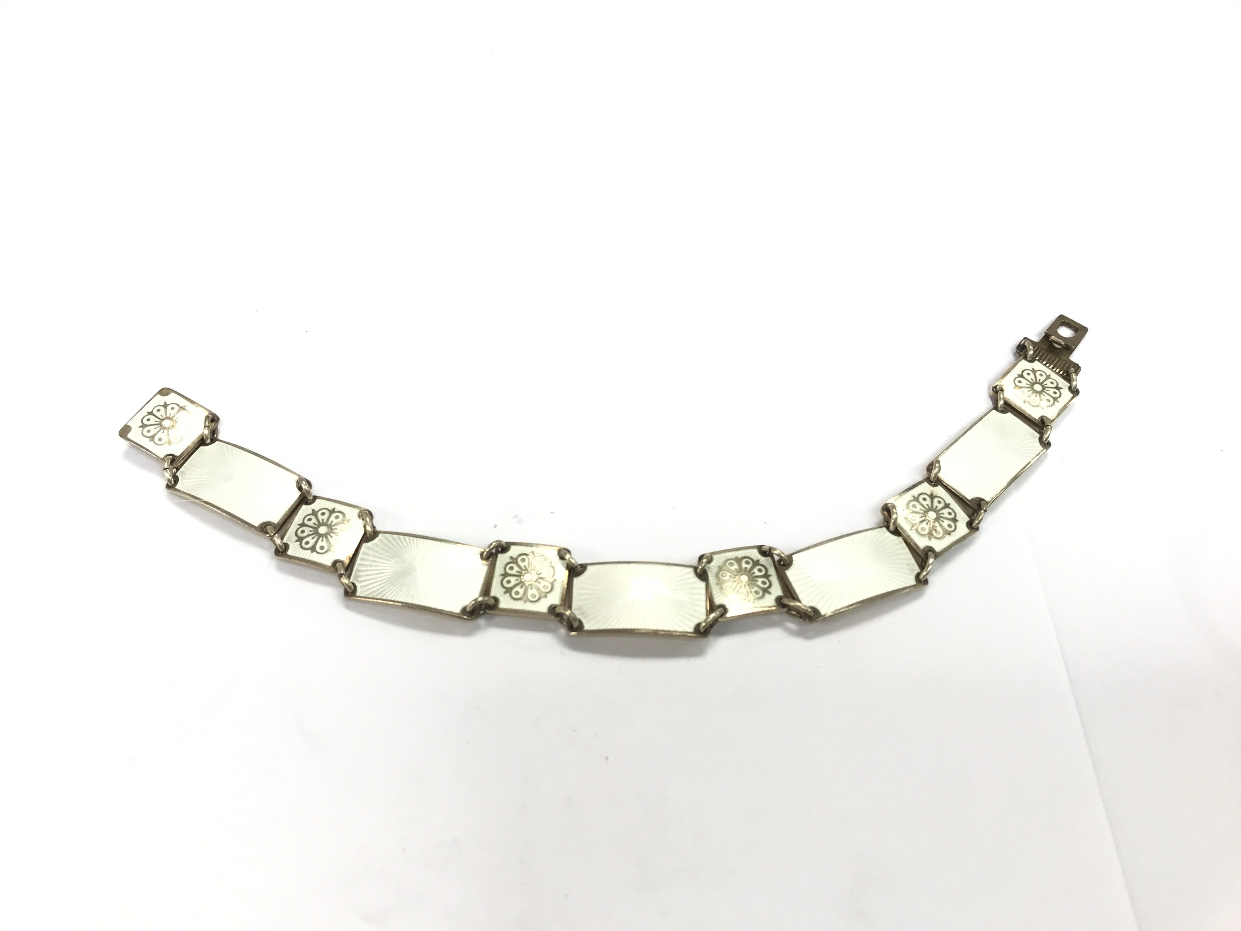 A silver David Anderson silver and enamel bracelet 