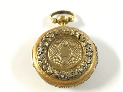 An 1817 silver gilt watch vinaigrette
