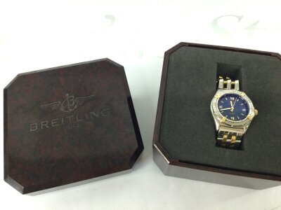 A boxed Breitling Callisto 3079/ B64046. No paperwork, includes spare links.