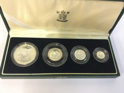 1997 silver Britannia coin set, missing COA