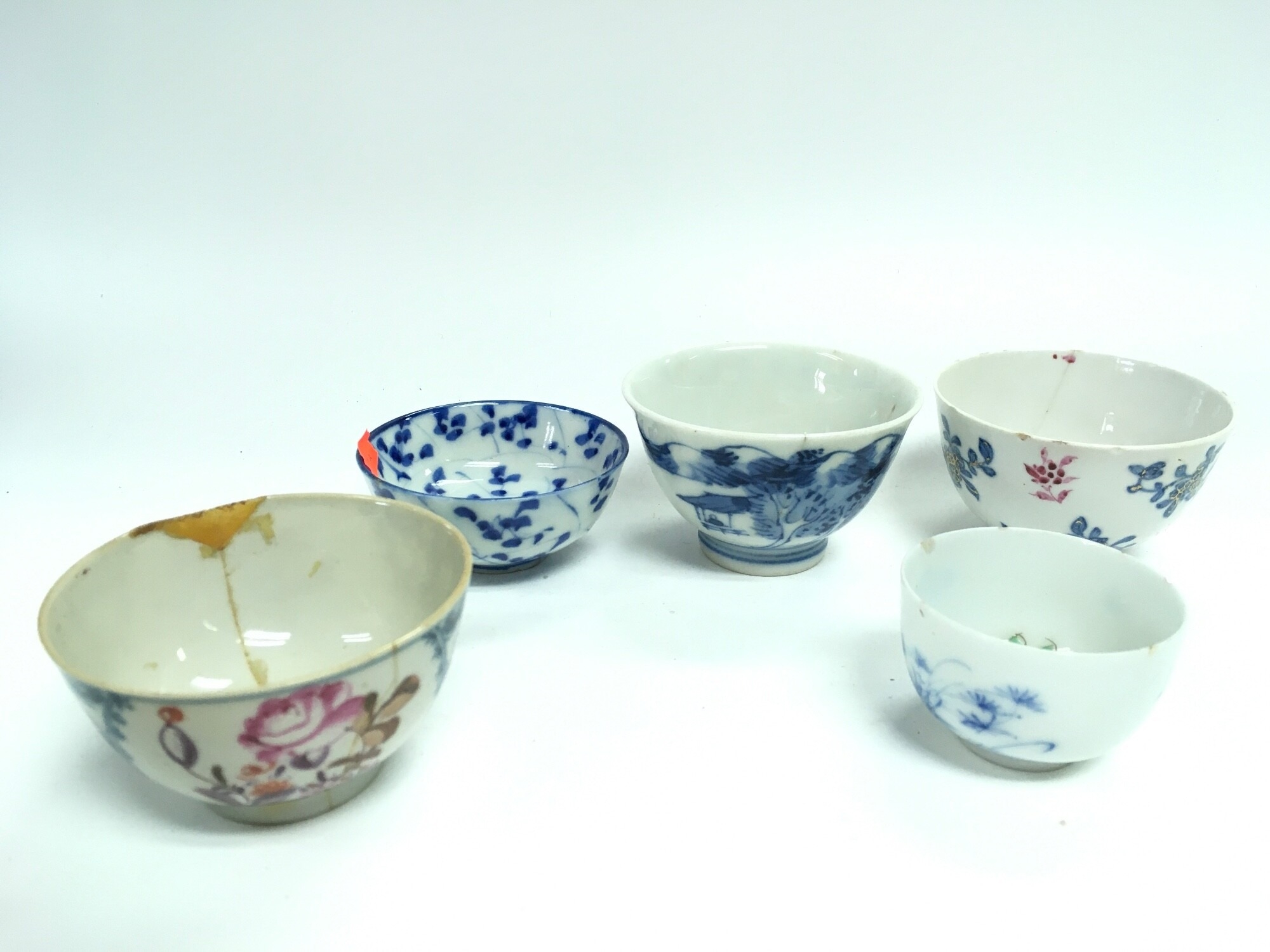 Chinese export blue and white teacups NO RESERVE