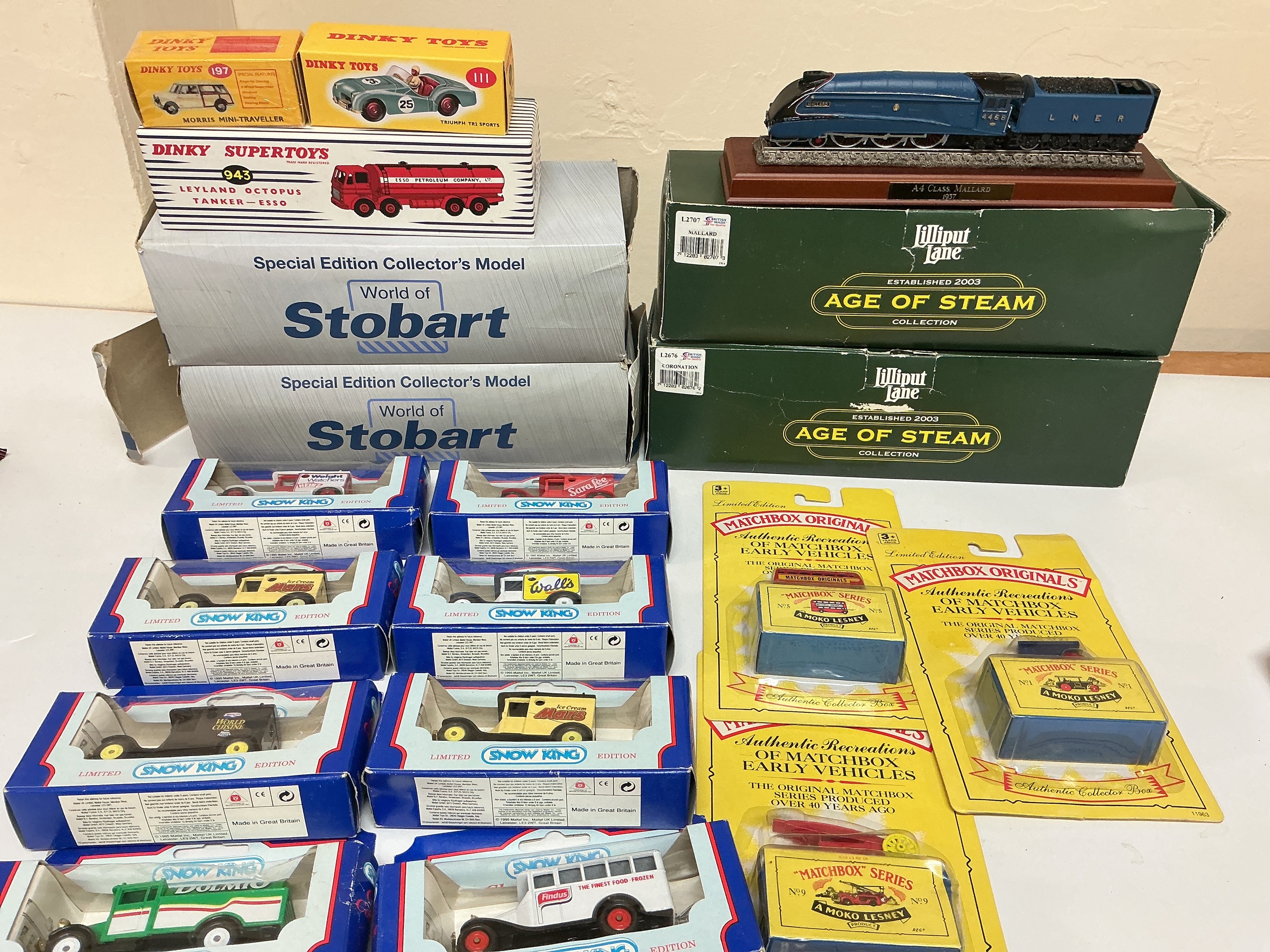 A Collection Of Boxed Diecast Plus 2 Static Locomotives.