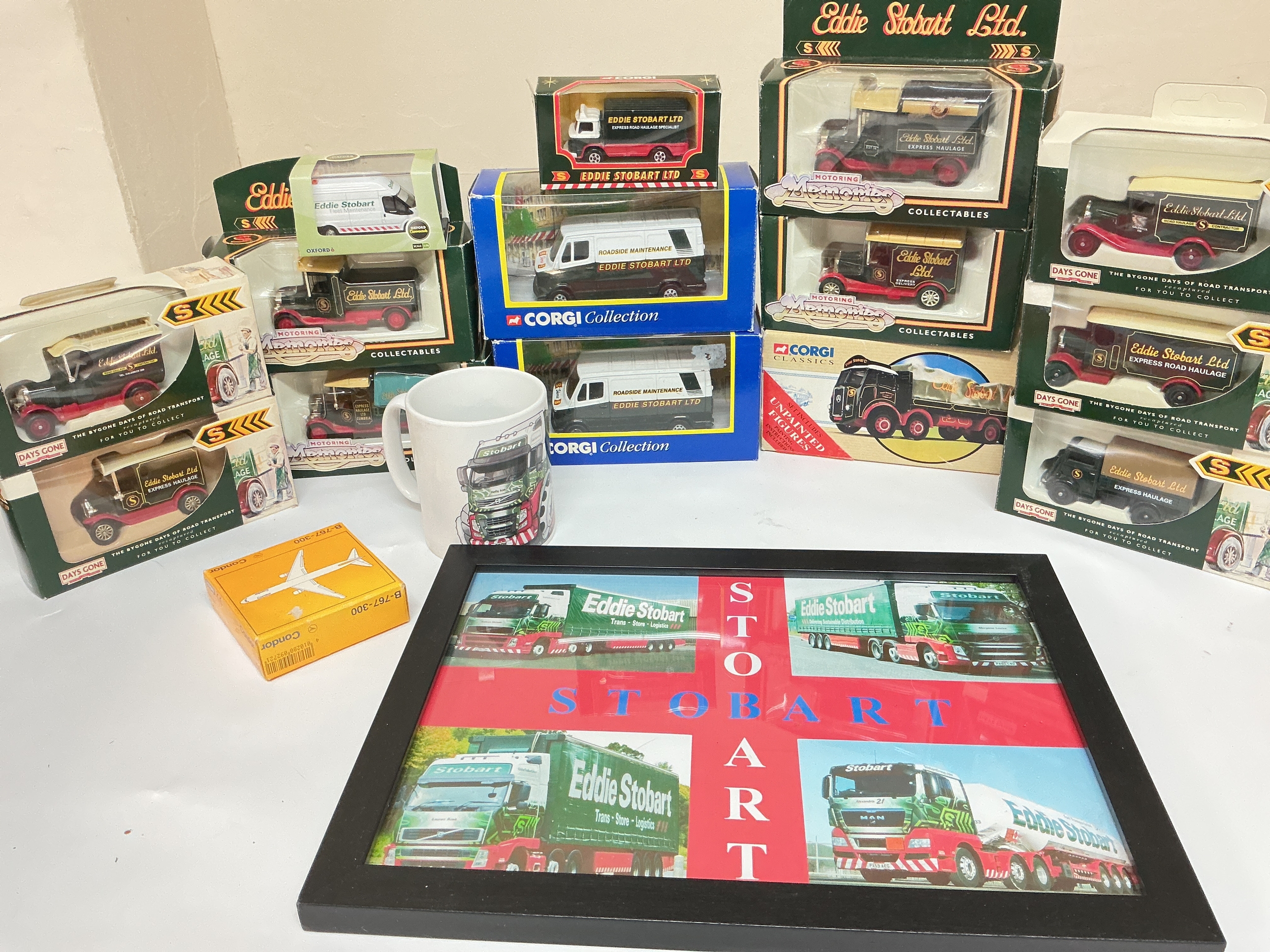 A Collection Of Boxed Corgi And Lledo Diecast In Eddie Stobbart Livery. No Reserve.